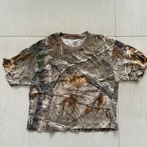 Hanes Kids Woodland Camo Tee cropped